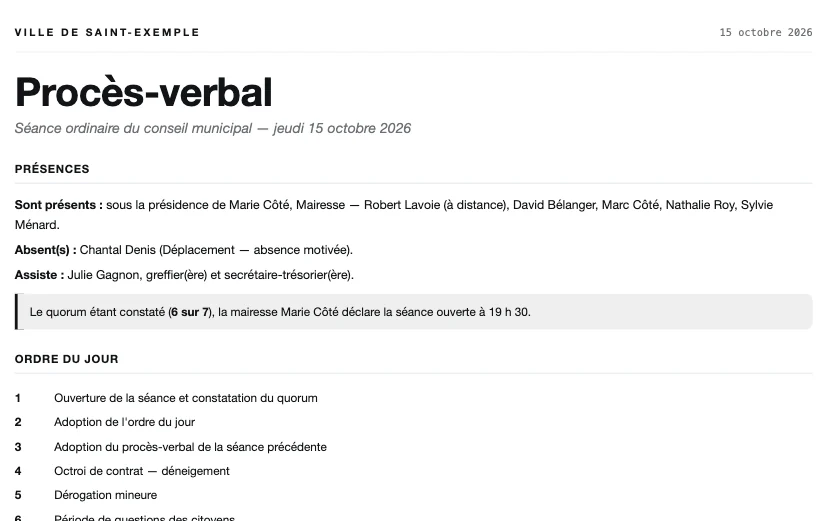 Modèle Minimal mono