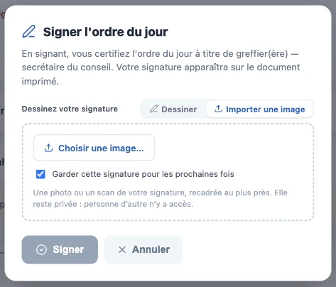 Onglet Importer une image